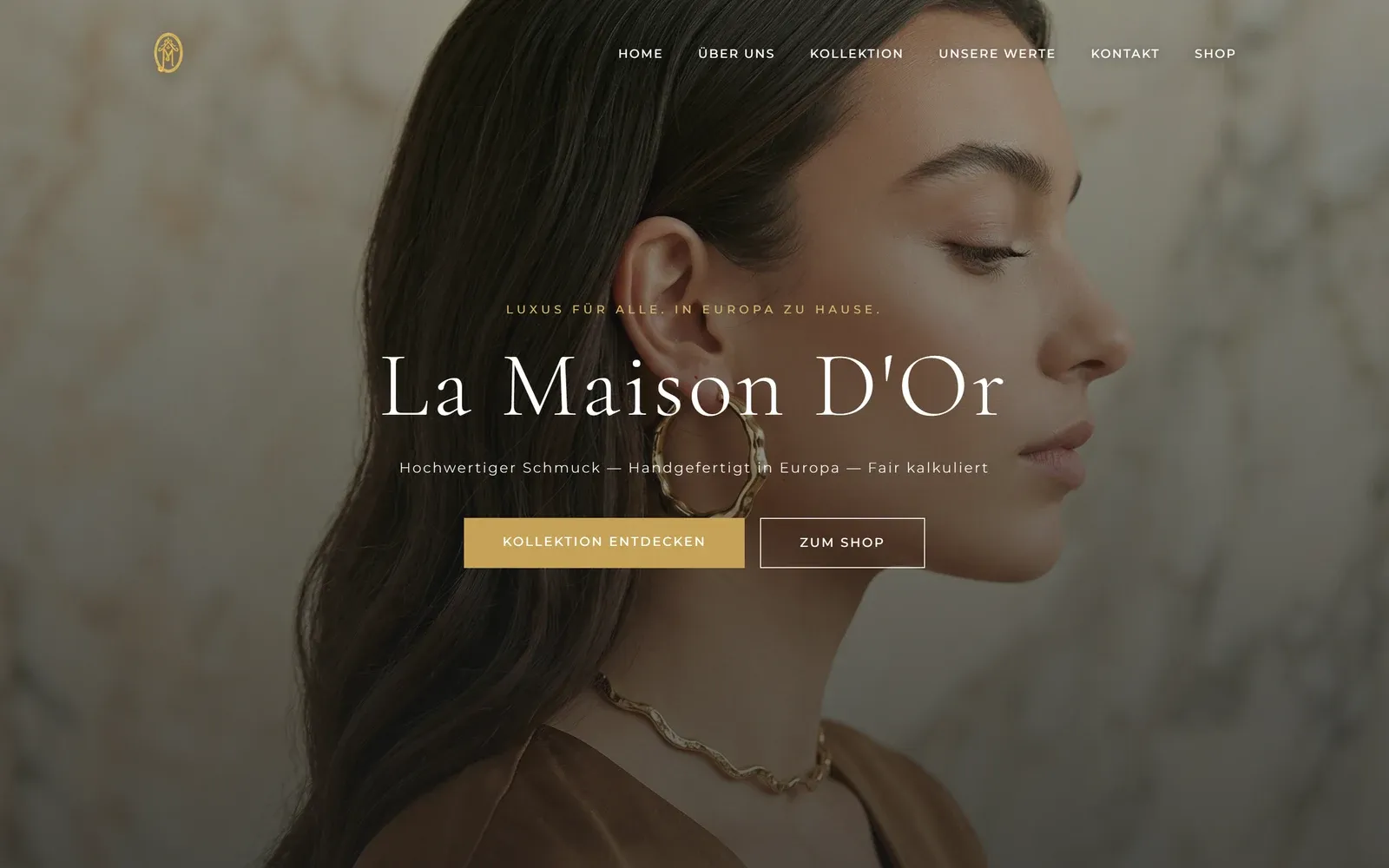 La Maison D'Or — Demo-Vorschau — fiktive Inhalte