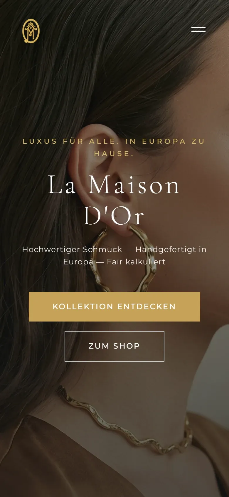 La Maison D'Or — Demo-Vorschau — fiktive Inhalte